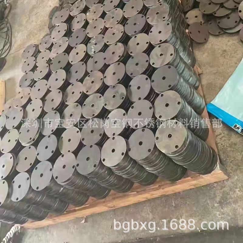 304 316L Stainless Steel Plate 310S Stainless Steel Plate Laser Cutting Sheet Metal Engraving Round Plate Round Plate Ring With Holes Specification drawing