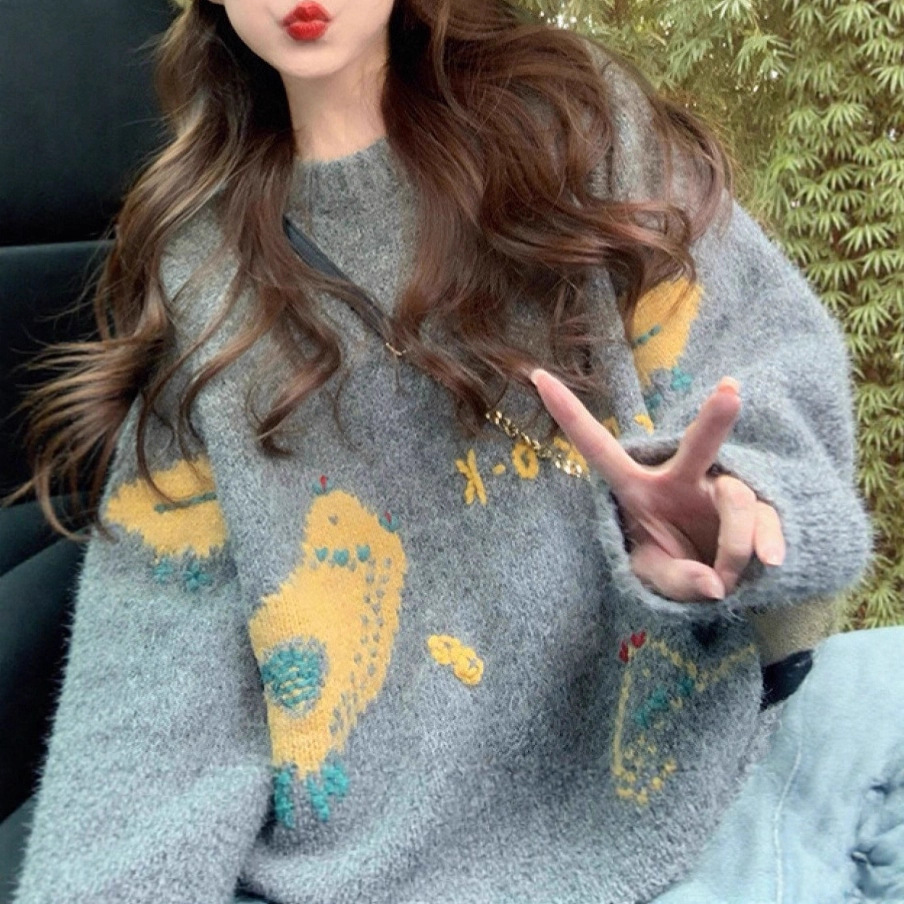 羊毛毛衣女/女装毛衫妈妈装/毛衣/高领羊毛衫女/毛衣女羊毛产品图