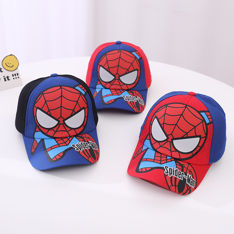 Cross-border new Spider-Man children's baseball cap Marvel cartoon spider man cartoon sun protection cap