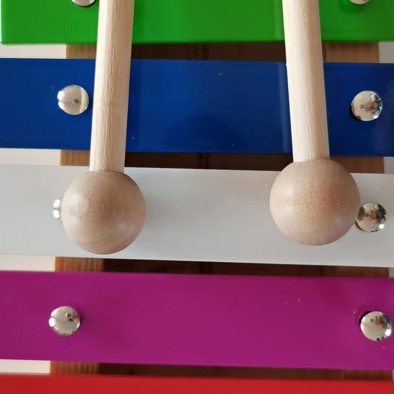 Orff Instrument 15 Tone Aluminum Plate Piano Kindergarten Percussion Instrument Color 15 Tone Piano Early Education Aids For Children Application Scenario