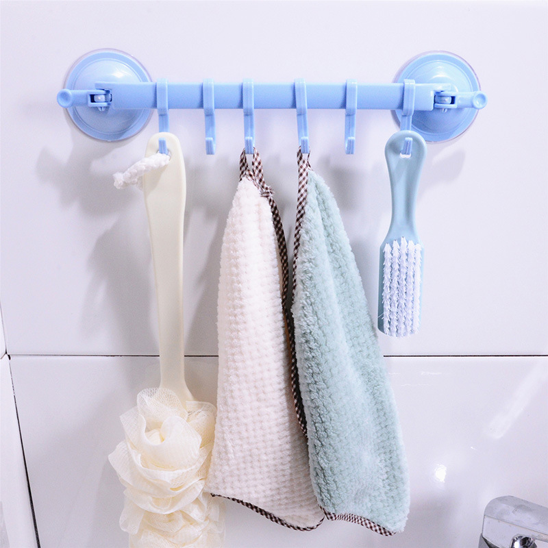 家用锁扣式/吸盘6连挂钩/厨房卫生间浴产品图