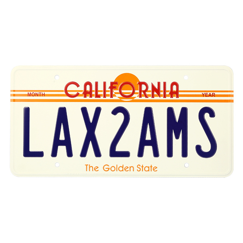 Retro license plate iron sheet paintings, Amazon cross-border e-commerce direct supply, home and bar decorative paintings, creative American-style wall hangings Item Picture