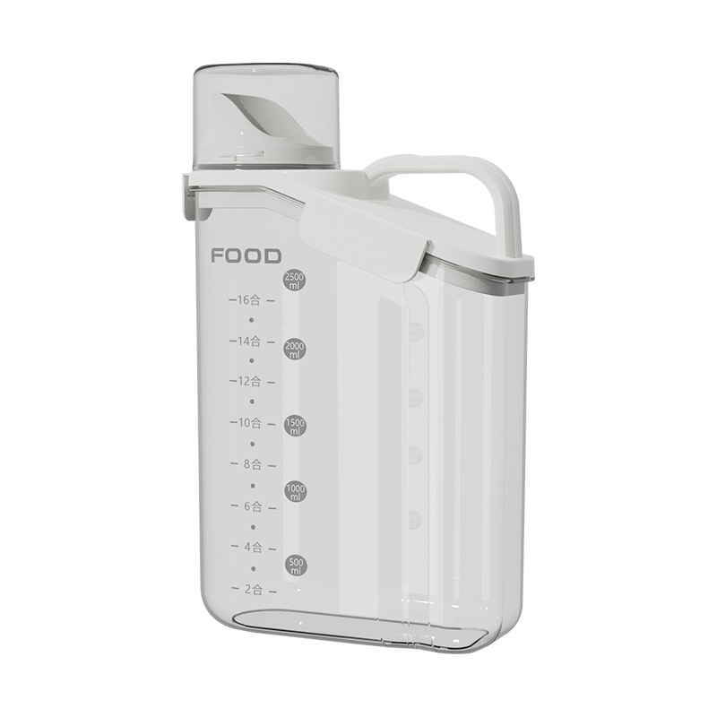 Simple a prueba de humedad caja sellada hogar cocina trigo multigrain lata grande con tapa clear crisper caja multigrain cubo de arroz Item Picture