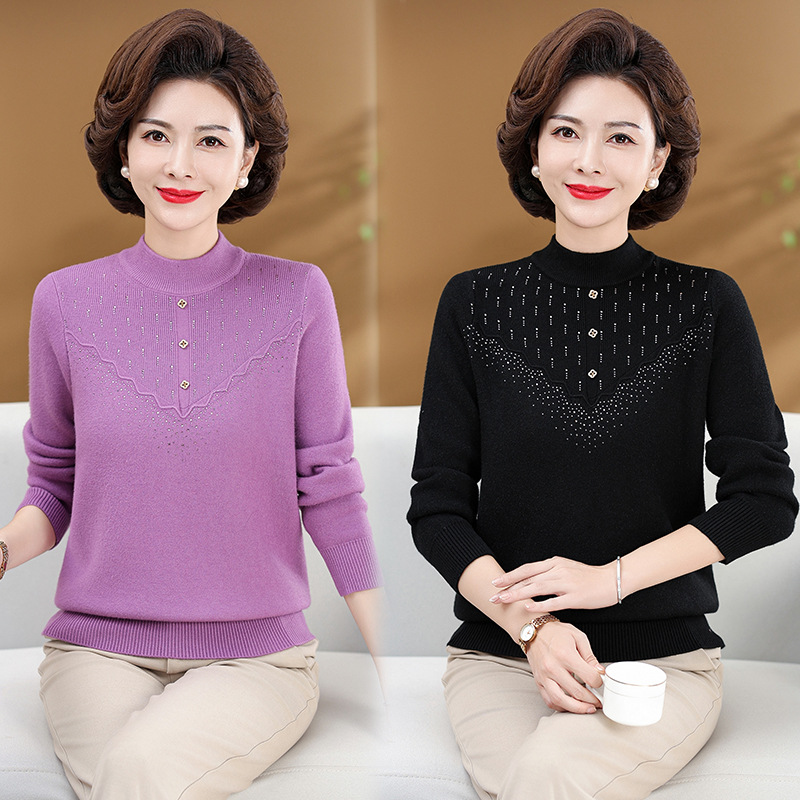 女式羊毛衫实物图