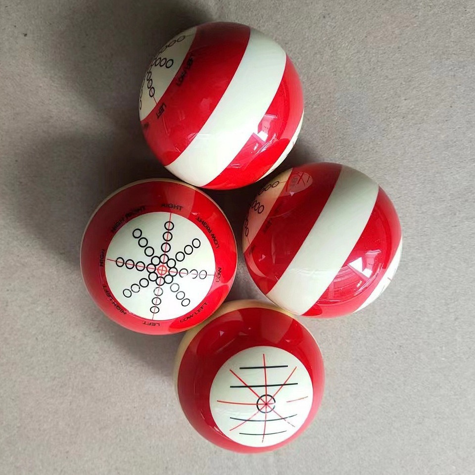 Billar de cristal de taiwán negro ocho tamaño doble objetivo de entrenamiento bola madre nueve bola snooker entrenador billar bola