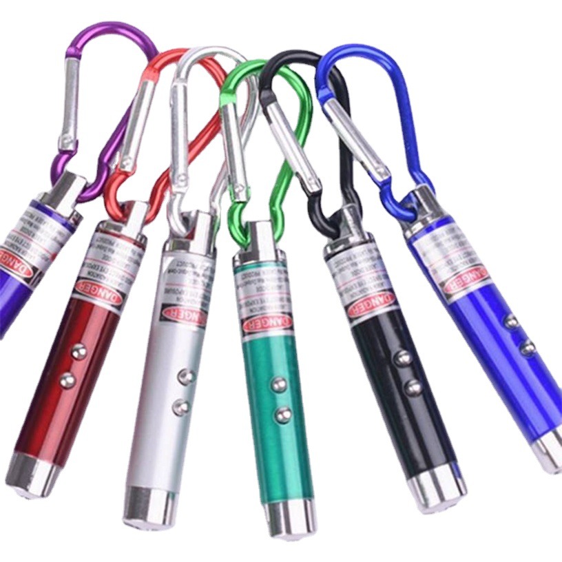 New metal buckle aluminum alloy mini banknote detector, three-in-one mini infrared laser flashlight, 2-yuan supply Item Picture
