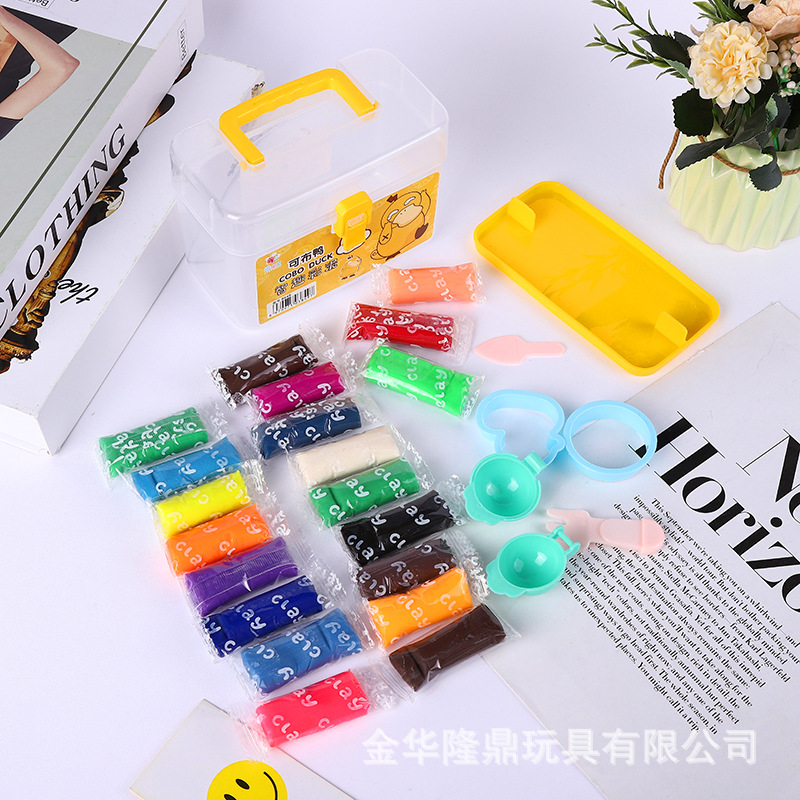 The source factory of colored clay can produce duck-shaped colored clay like skin clay, children's DIY toys, educational toys and clay Specification image