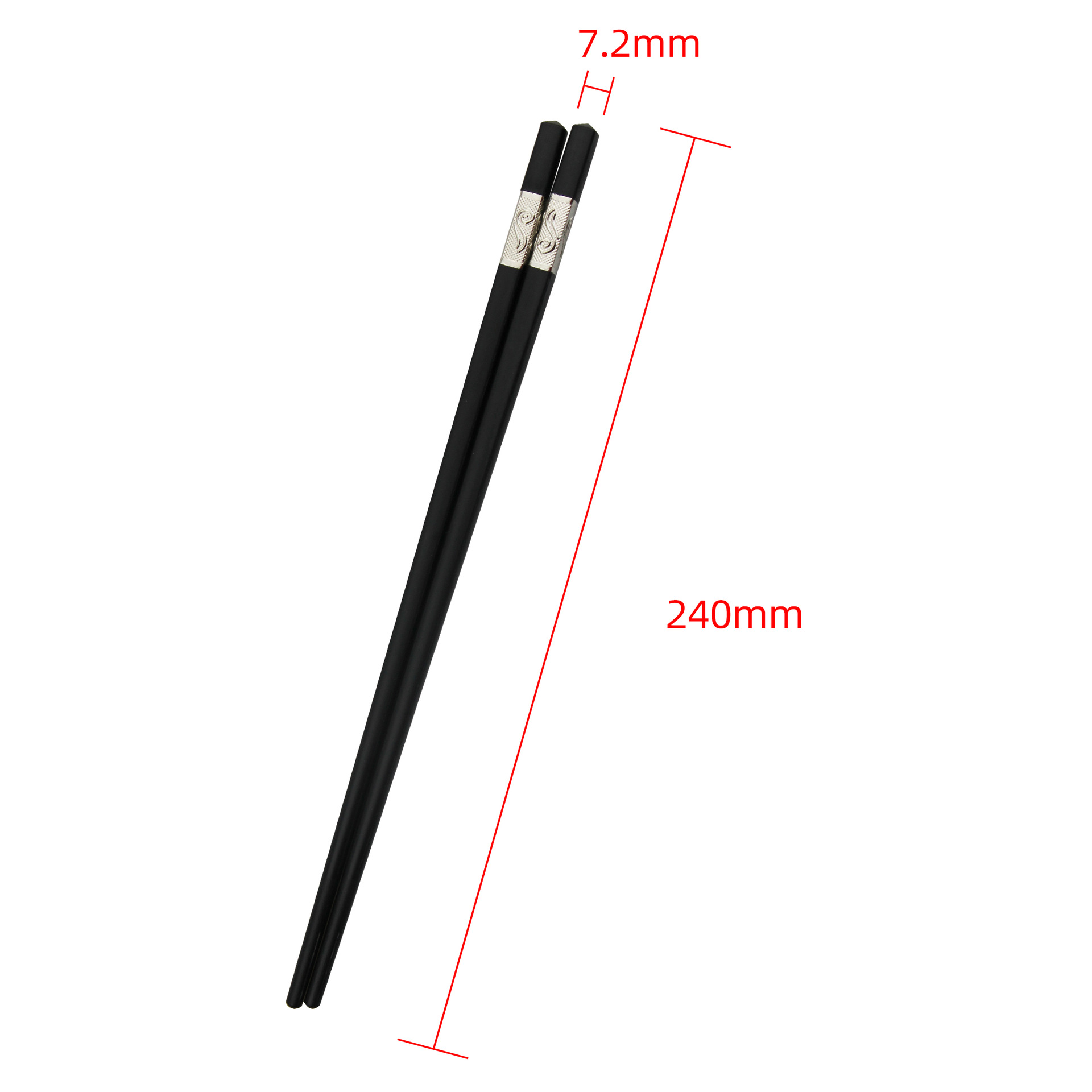 The new household tableware, the Gold and Silver Fu three-leaf Ruyi alloy chopsticks, is carefully selected by the e-commerce platform of the source factory of Shifule Item Picture
