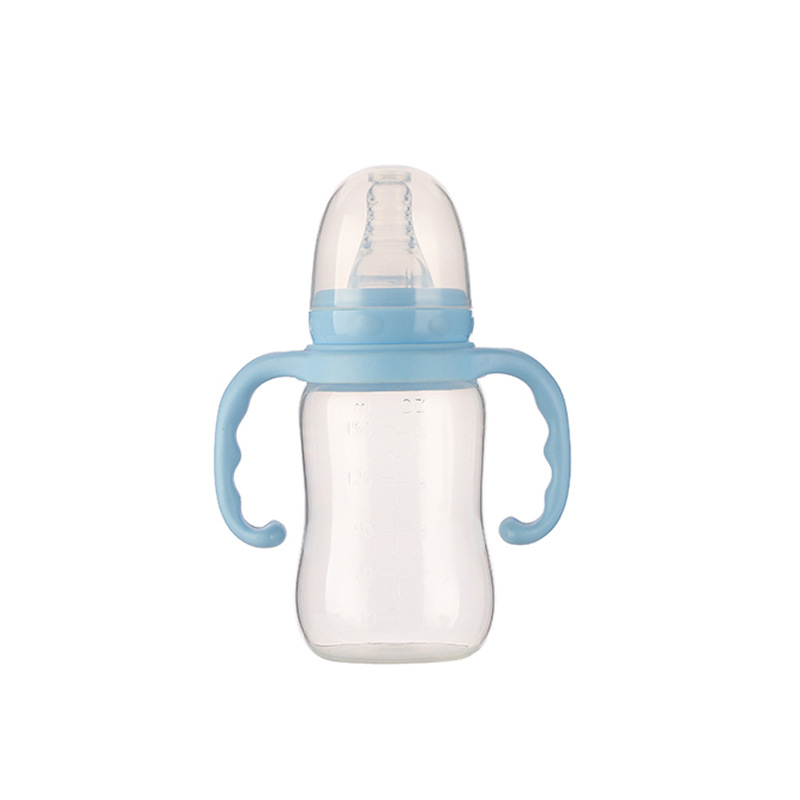 标口径新生儿PP塑料奶瓶手柄防摔防呛防胀气宝宝婴儿护理小奶瓶详情图3