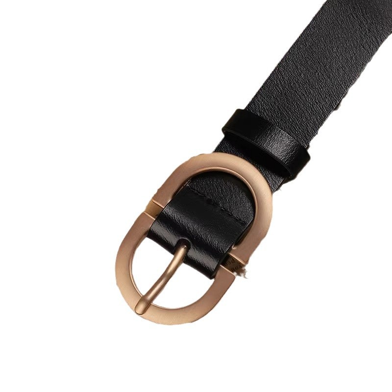 The trendy and fashionable belt for women in an ins style is simple and versatile. The jeans with a decorated retro belt are high-end and versatile for women Item Picture