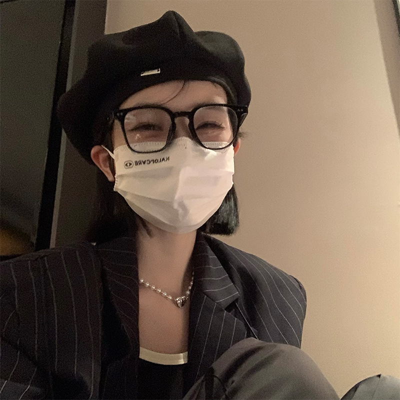 黑色贝雷帽女/帽子女细节图