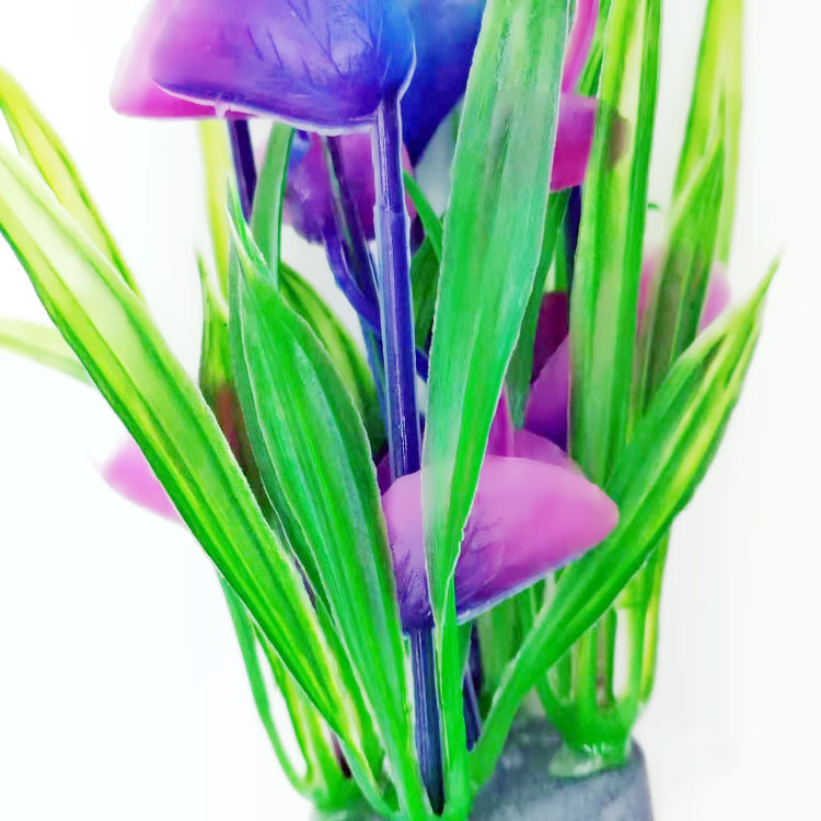 Fish tank landscaping, aquarium decoration, simulated water plants, bubble-stone base ornaments, living room household aquarium products Item Picture