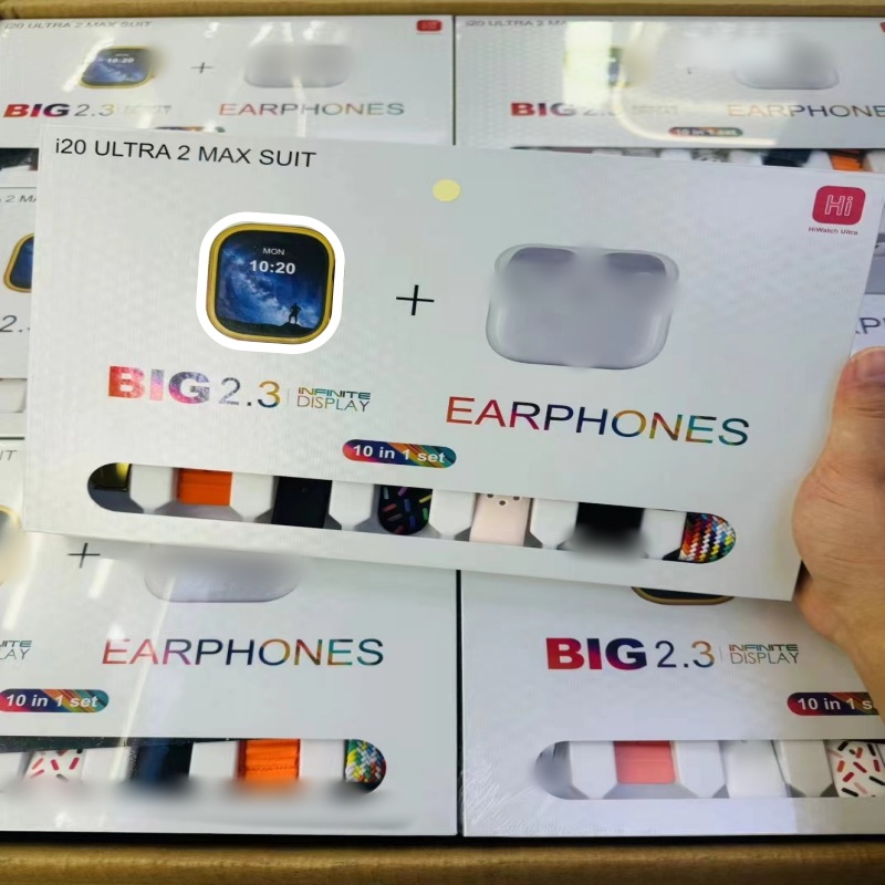 跨境爆款i20 ULTRA MAX SUIT华强北智能手表10合1灵动岛蓝牙通话