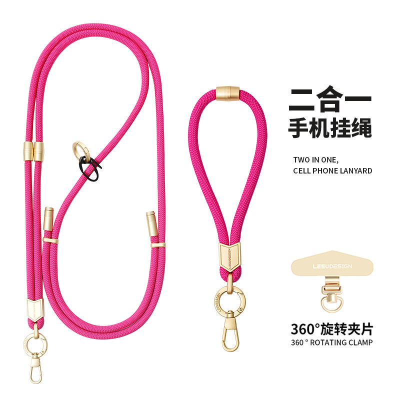 Factory Phone Lanyard 2-In-1 Detachable Cross-Body Phone Lanyard Multifunctional Wrist Phone Case Lanyard details Picture