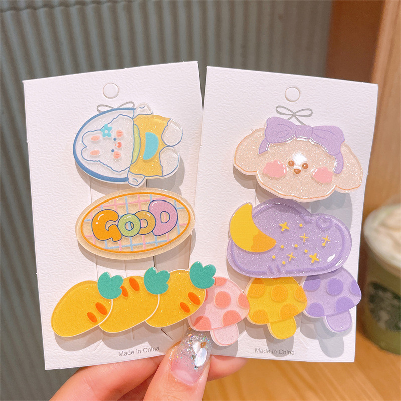 Cute Cartoon Children's Hair Clip Women's Net Red Hair Card Girl Bangs Clip Hair Accessories Baby Clip 2022 New Model Application Scenario