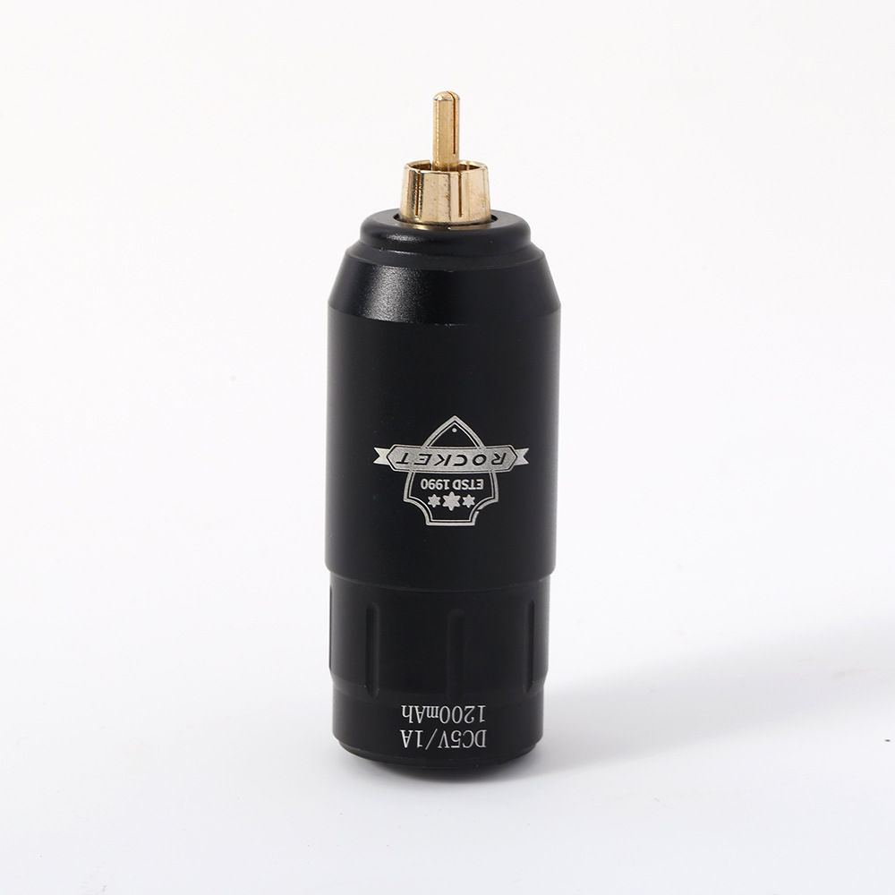 External power supply for rocket tattoo machine, mini mobile tattoo battery, RCA interface motor, tattoo pen power supply Application Scenario