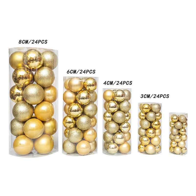 Christmas Decorative Ball Electroplated Plastic Ball 3468Cm Barrel Christmas Ball Shopping Mall Ceiling Christmas Tree Pendant Hanging Decorative Ball details Picture