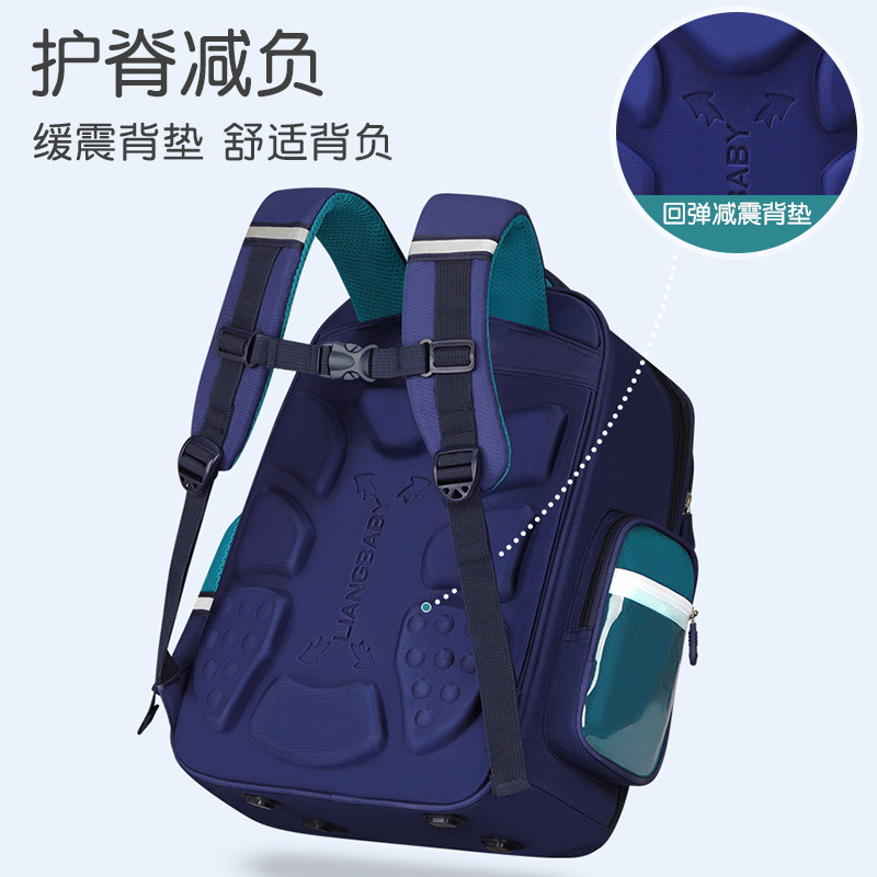 The latest 2024 style of lightweight and breathable schoolbag for primary school students, suitable for grades 1-6, is a trendy and fashionable lightweight children's direct supply from the manufacturer details Picture