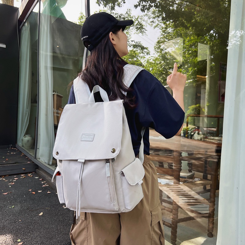 Cross-border backpacks for men, computer bags, Oxford fabric-feel schoolbags, high school and college students, large-capacity travel backpacks for women