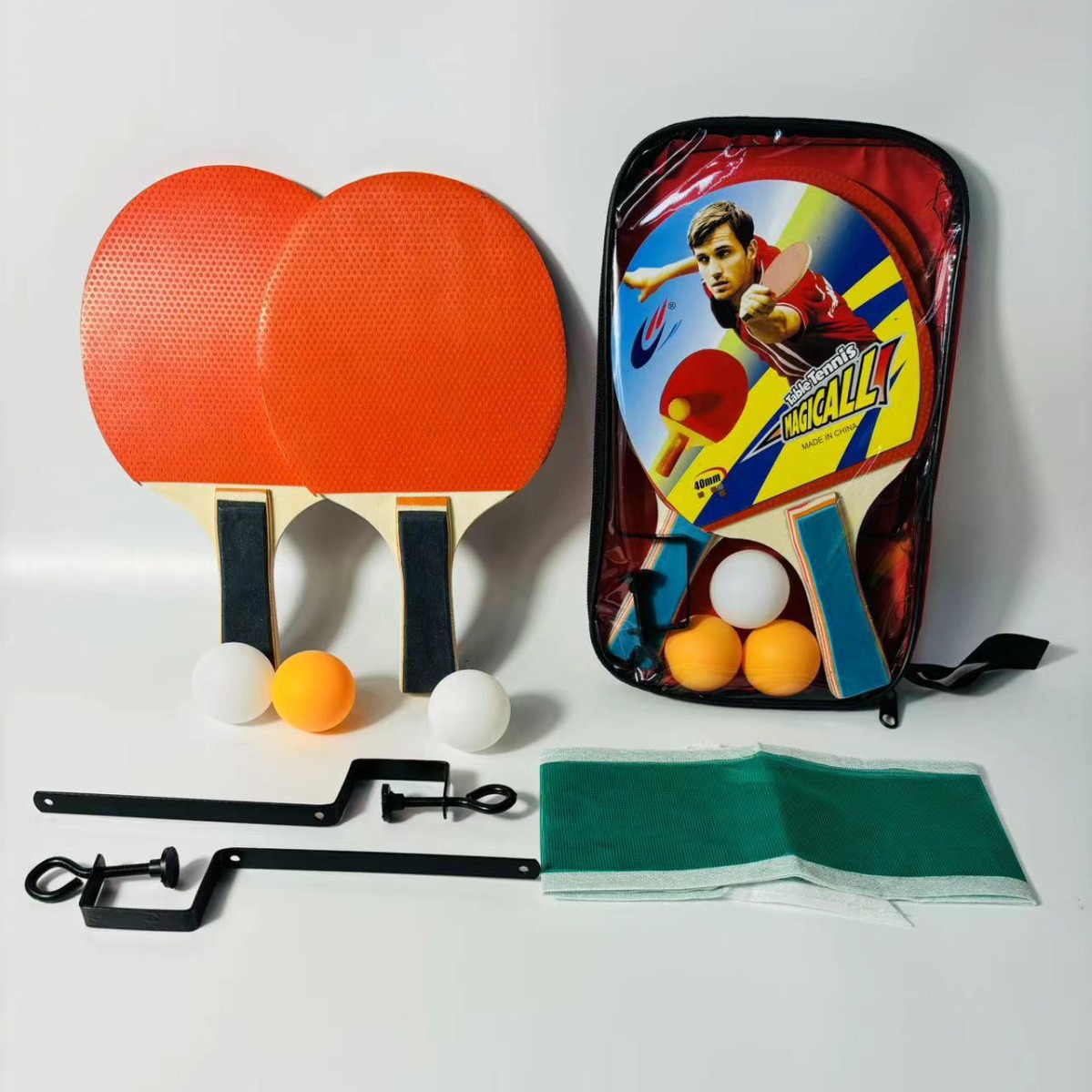 Macgregor Table Tennis Racket 7Mm Single Belt Rack Table Tennis Racket Set Beginner Horizontal Racket Children Entertainment details Picture