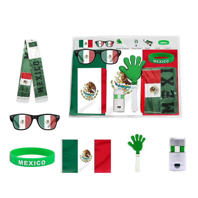 Customized football scarves, high hats, Mexican flag car covers and fan supplies for the 2026 World Cup in the United States, Canada and Mexico Application Scenario