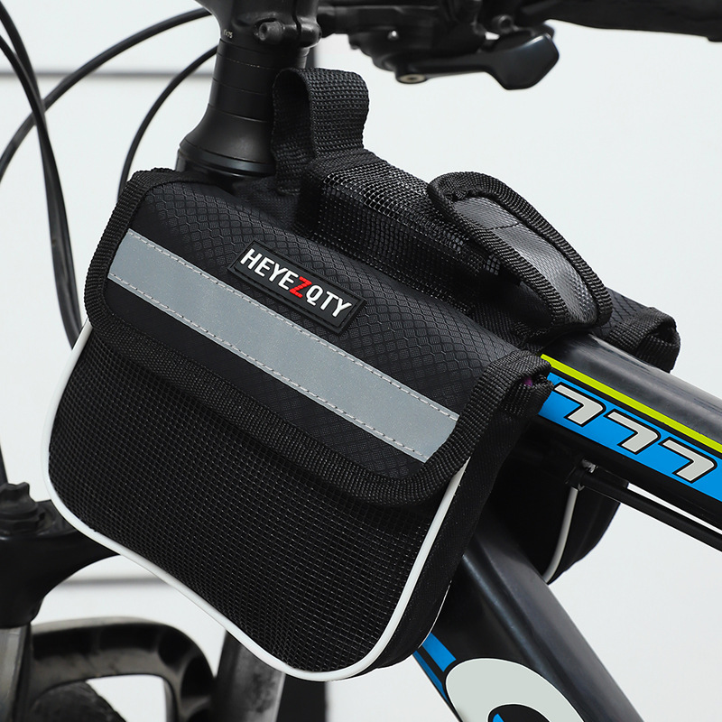 Bicycle bag, mountain bike front beam bag, bicycle upper pipe saddle bag, crossbeam bag, supply of cycling mobile phone bag, cycling accessories details Picture