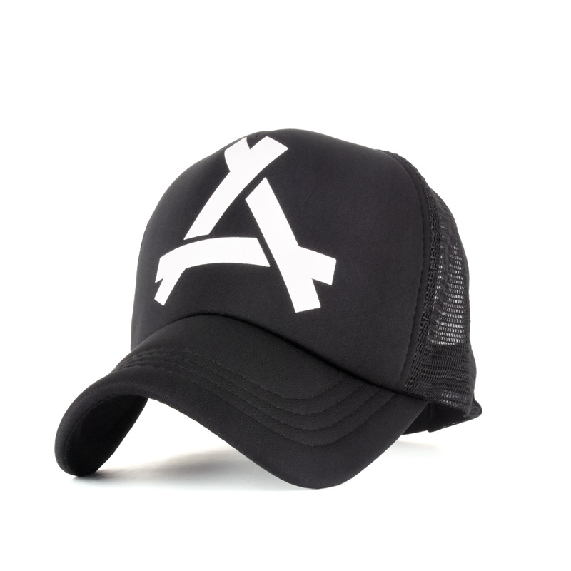 Cross-border letter A mesh style spring and summer casual baseball cap for men and women Korean-style trendy sunshade and breathable baseball cap Application Scenario