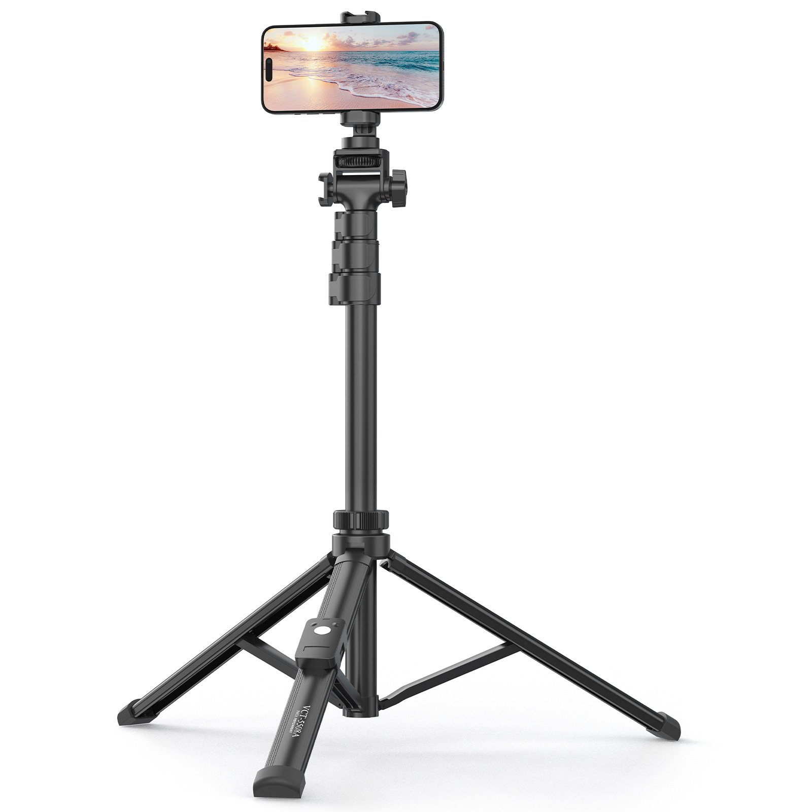 现货批发5508三脚架单反相机铝合金手机自拍杆摄像摄影手机支架