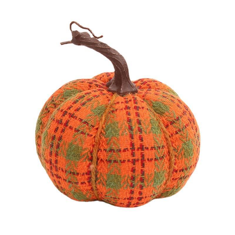 Cross-Border New Harvest Festival Thanksgiving Decorations Pp Cotton Filled Knitted Fabric Pumpkin Tabletop Decoration Props Application Scenario