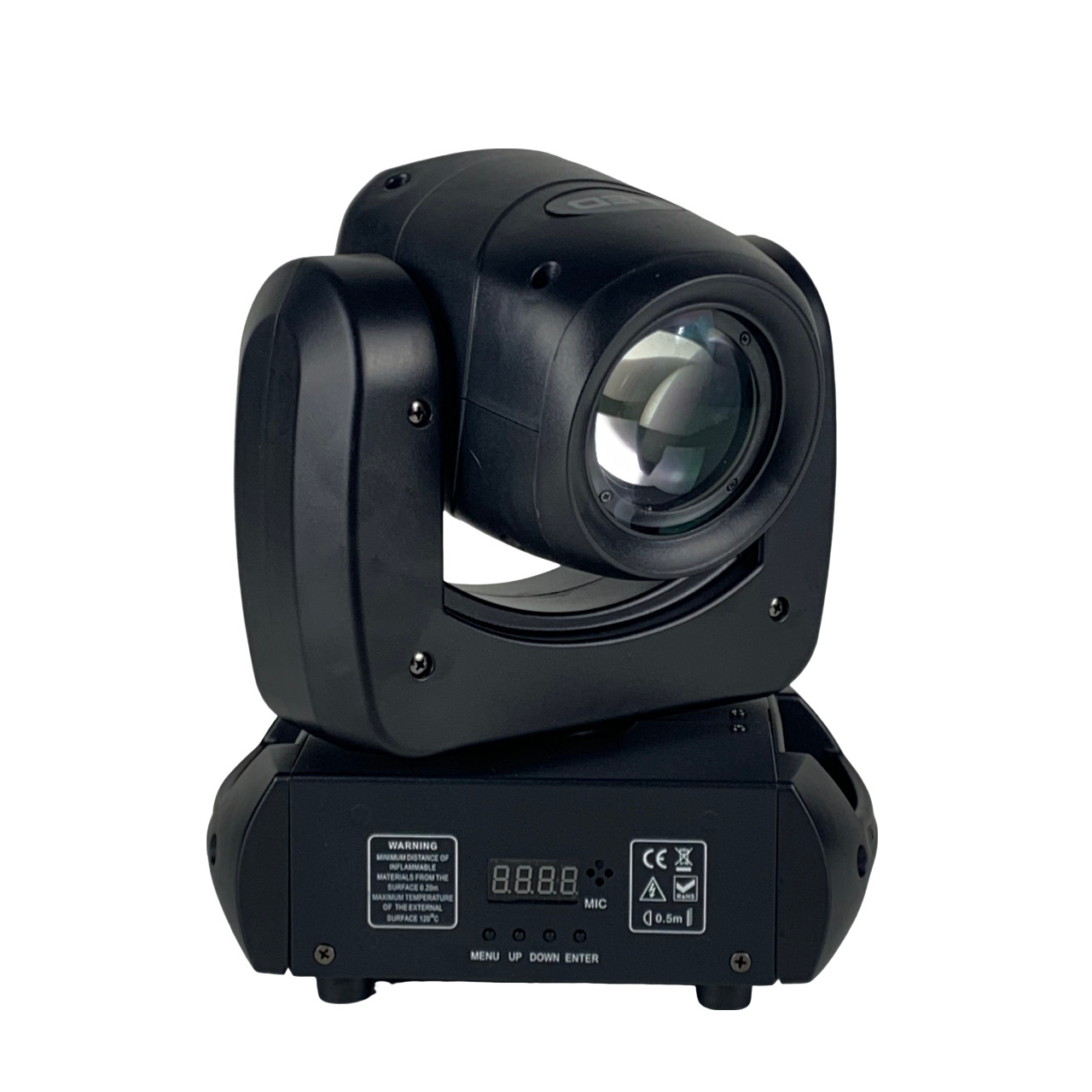 120W, 150W large and small steel cannon moving head beam pattern stage light KTV, bar private room wedding performance disco D Specification drawing