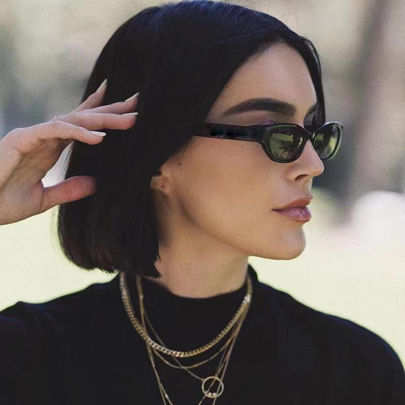 欧美复古潮流太阳镜欧美不规则网红墨镜男女时尚轻盈小框眼镜跨境