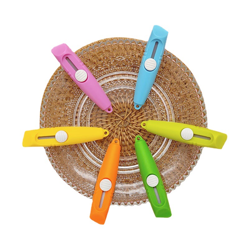 Factory wholesale whistle style mini utility knives, small student cartoon knives, express delivery tool knives, portable paper cutting knives Item Picture