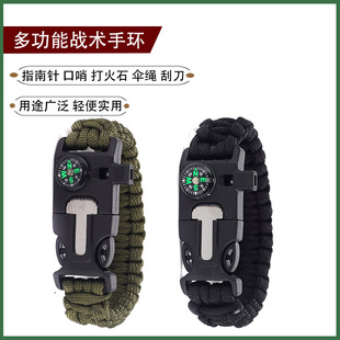 Outdoor equipment: 7-in-1 multi-functional whistle, survival whistle, rescue whistle, LED light, thermometer, compass pic 6