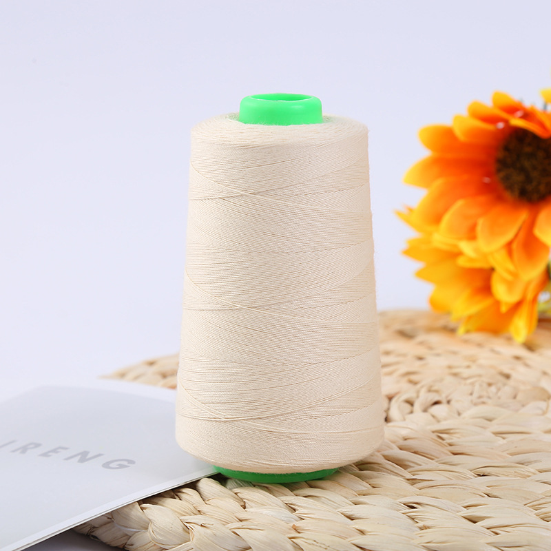Manufacturers Supply 402 All Cotton Thread This White Can Be Ready-Made Clothing Dyeing Easy Color Specifications Can Be Mixed Batch Application Scenario