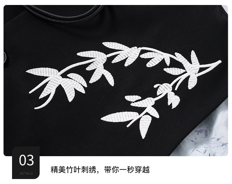 国潮男大童春季长袖日常汉服套装2026新款儿童装新中式国风唐装三件套详情10