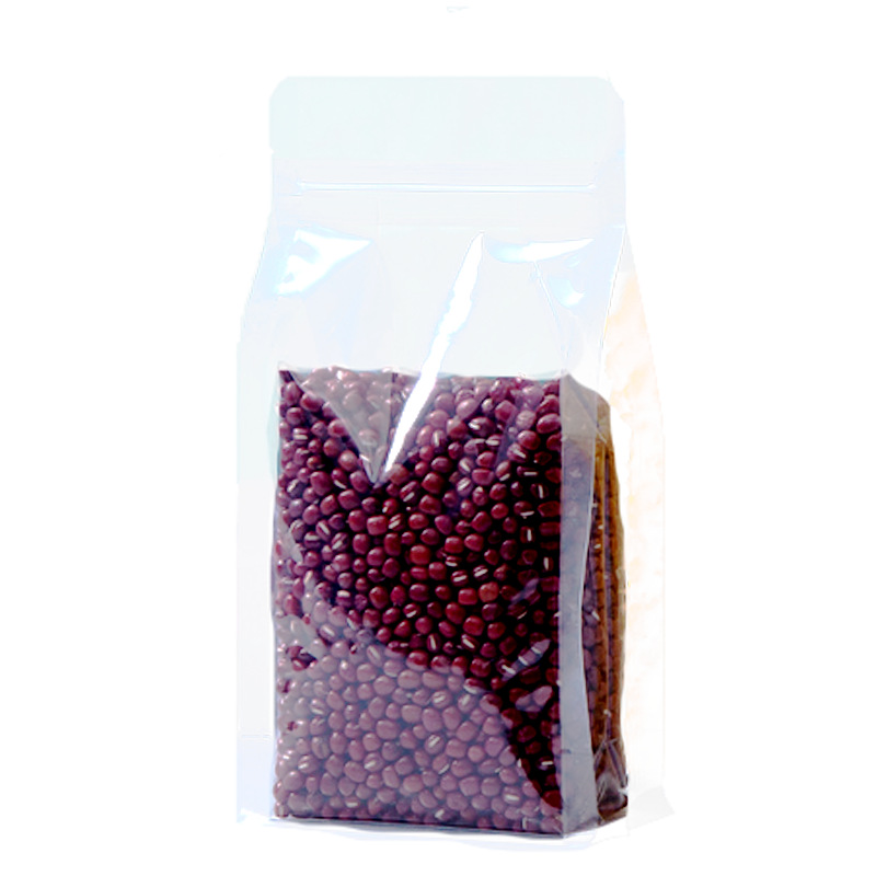 In-stock transparent eight-side sealed dried fruit daily plastic PE bags, self-sealing bags, thickened self-standing food-grade eight-side sealed packaging bags Item Picture