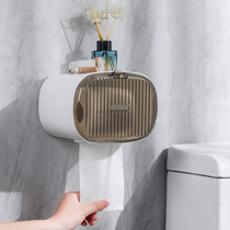 Perforation-free toilet tissue box Toilet waterproof wall hanging toilet paper storage rack Roll paper box Toilet paper box Toilet paper box