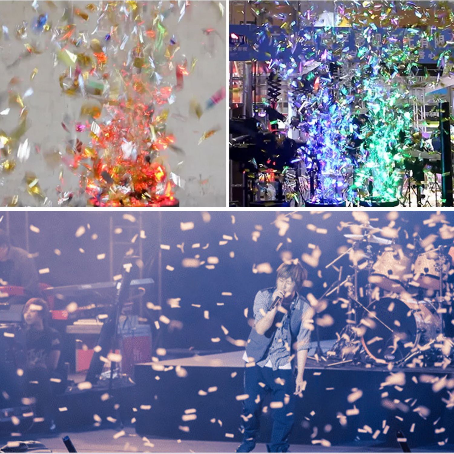 Stage remote-controlled electric color paper machine, paper printer, bar performance atmosphere props, rainbow machine, wedding celebration fireworks machine Specification drawing