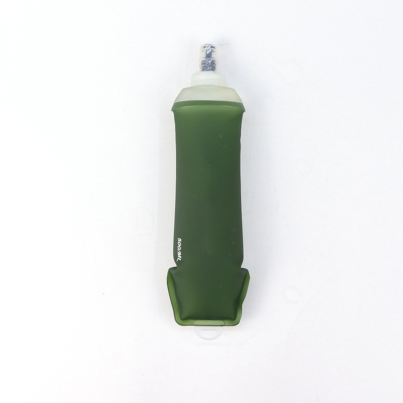 Outdoor sports folding soft water bottle TPU water bag, marathon running water replenishment equipment pic 3