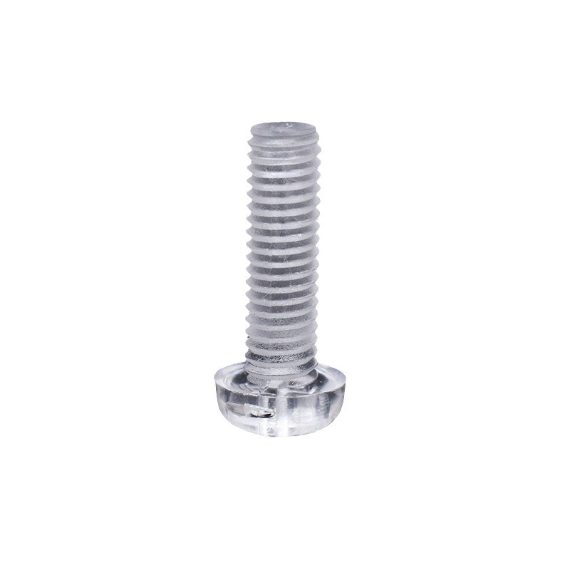 Factory direct sales of PC acrylic transparent plastic screws M2-M6 cross round head screws and transparent plastic nuts Item Picture