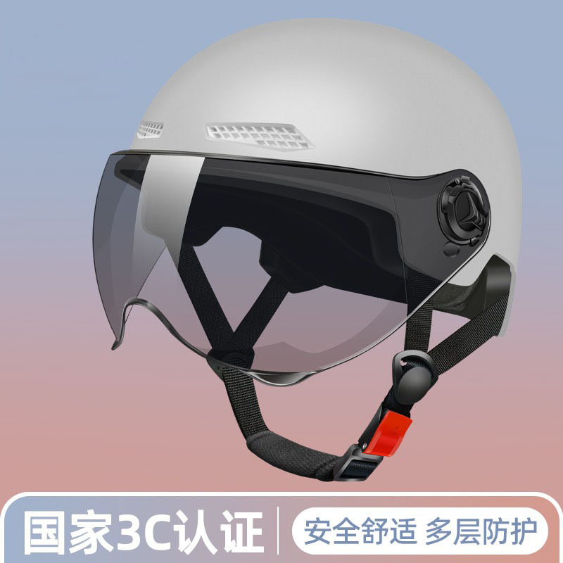 3C certified helmet Electric vehicle men's and women's ABS helmet Sun protection UV riding helmet breathable in summer Specification drawing