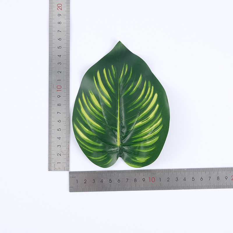New type of simulated turtle-back leaf flower potted plant green plant turtle-back leaf strip fabric back leaf manufacturer wholesale Specification image