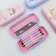 韩国EVA大容量文具盒卡通小学生铅笔盒立体动漫可爱粉色女孩笔袋