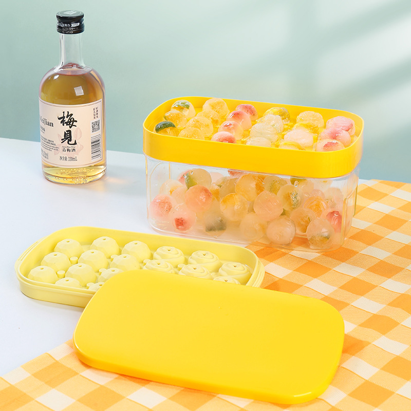 夏季制冰棒雪糕模具家用按压式易脱落冰格创意速冻带盖大冰块冰盒