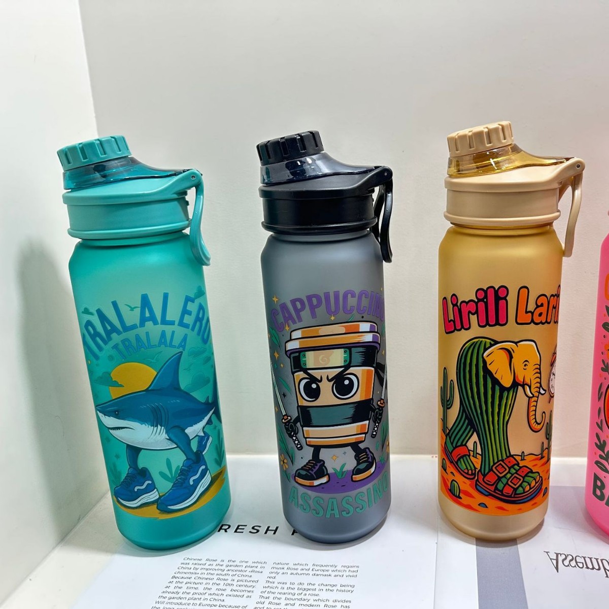 Wholesale of cross-border best-selling Shan Hai Jing series water cups, children's water cups, straws for direct drinking, and portable space cups for students Application Scenario