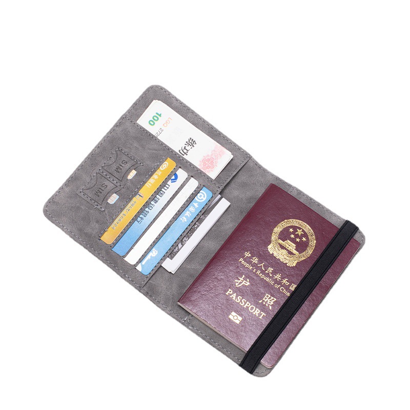 2022女士新款RFID护照本 多功能卡片证件夹 厂家批发跨境护照详情图5