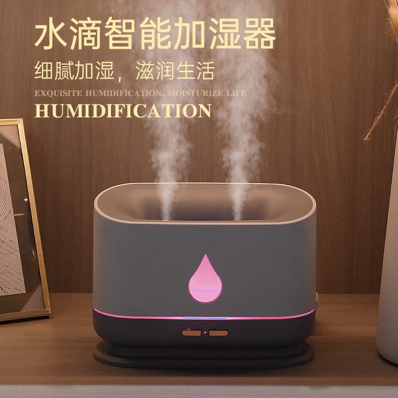 2024 New model of simulated water drop humidifier, a large-capacity, mist-filling portable humidifier for home bedrooms Item Picture