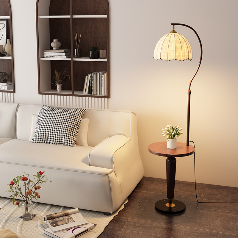 American retro select light luxury bedroom living room modern simple decoration floor lamp Specification drawing