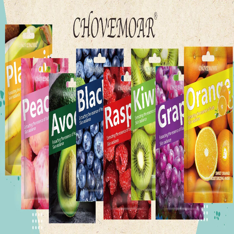 CHOVEMOAR蓝莓牛油果面膜贴系列水果精华面膜补水保湿滋润肌肤