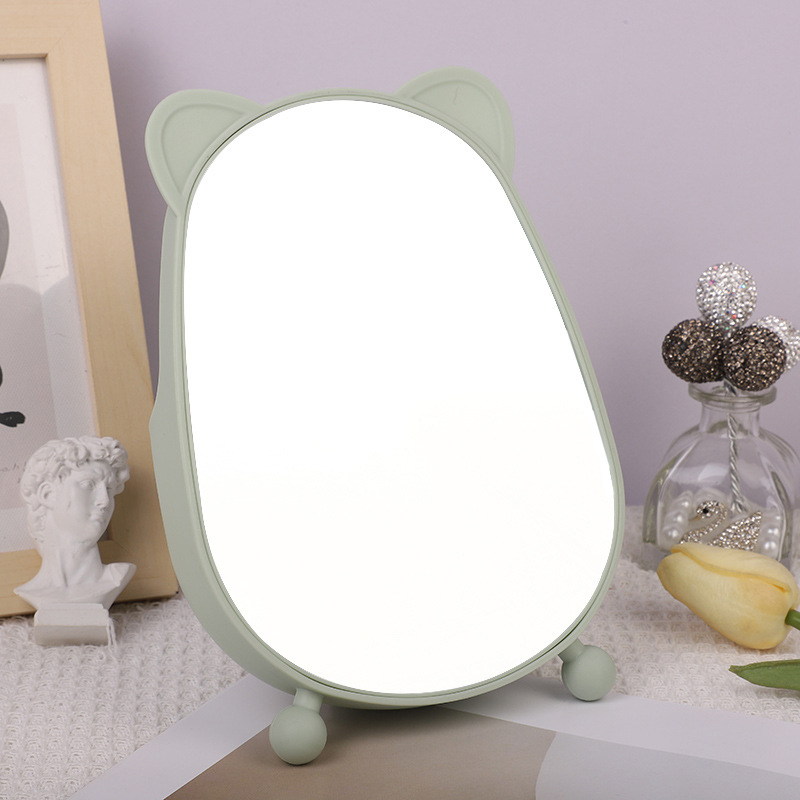 Factory Direct Fashion Cute Cute Model Single-Sided Table Mirror Home Vanity Mirror Dormitory Desktop Makeup Mirror Can Be Stored Makeup Mirror Makeup Mirror Specification drawing
